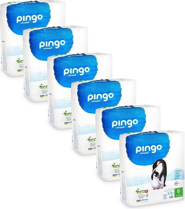 Actual product image Pingo Eco diapers (Size 6, Monthly box, 192 Piece)
