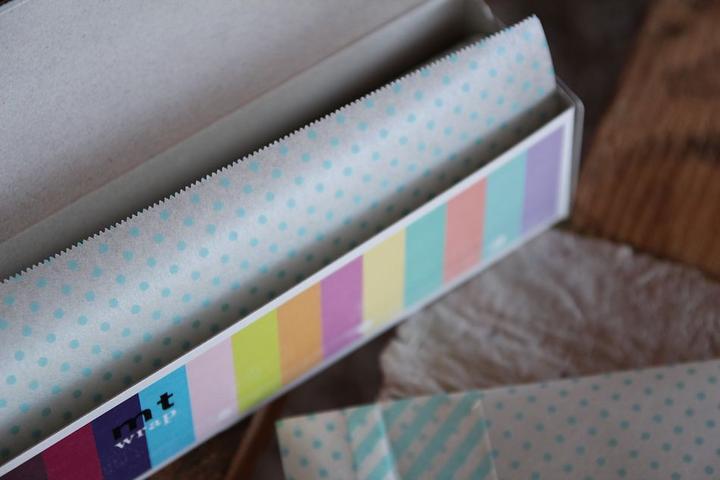 Produktbild MT Masking Tape Masking Tape Washi Wrap Bastelpapier Punkte hellblau