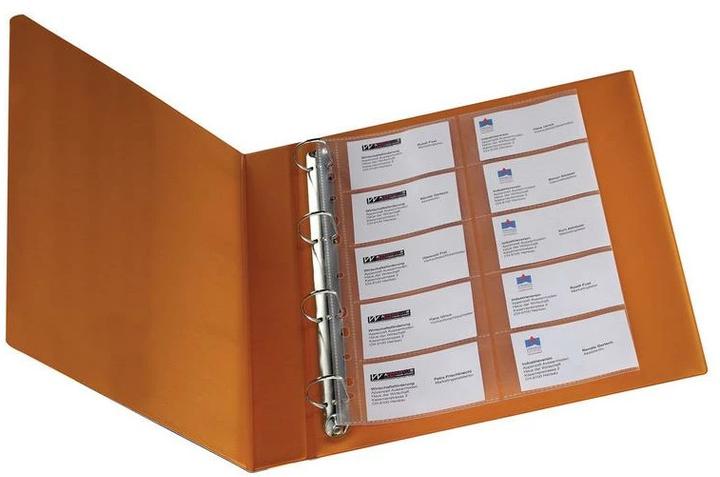 Produktbild Q-Connect Zeigebuchtaschen für Visitenkarten (86 x 56 mm, 1 x)