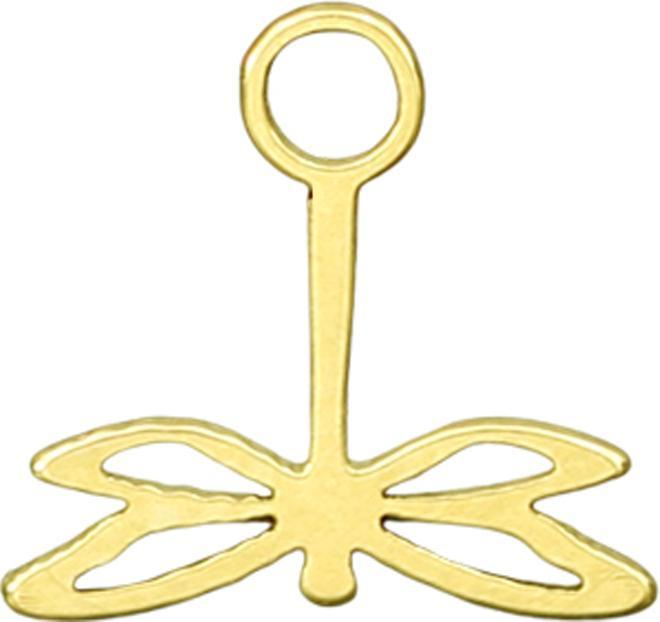 Produktbild Star Piercing Anhänger vergoldet Libelle (ohne Messing, Chirurgenstahl 316L)