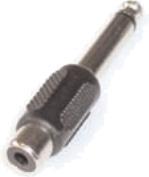 Produktbild E+P GS 10 6.35mm Mono (M) RCA (F) Schwarz Kabelschnittstellen-/adapter