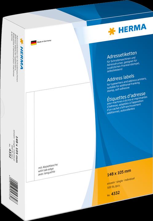 Produktbild Herma Adressetiketten für Schreibmaschinen