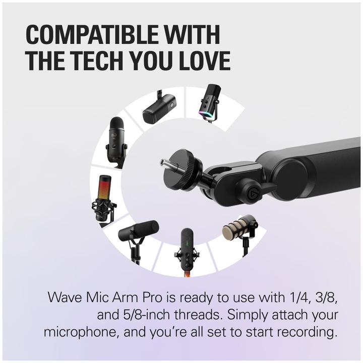 Image du produit Elgato Wave Mic Arm Pro