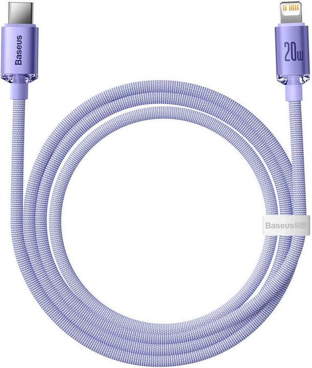 Produktbild Baseus Crystal Shine Series Fast Charging Data Cable Type-C to iP 20W 1.2m Purple (1.20 m, USB 2.0)