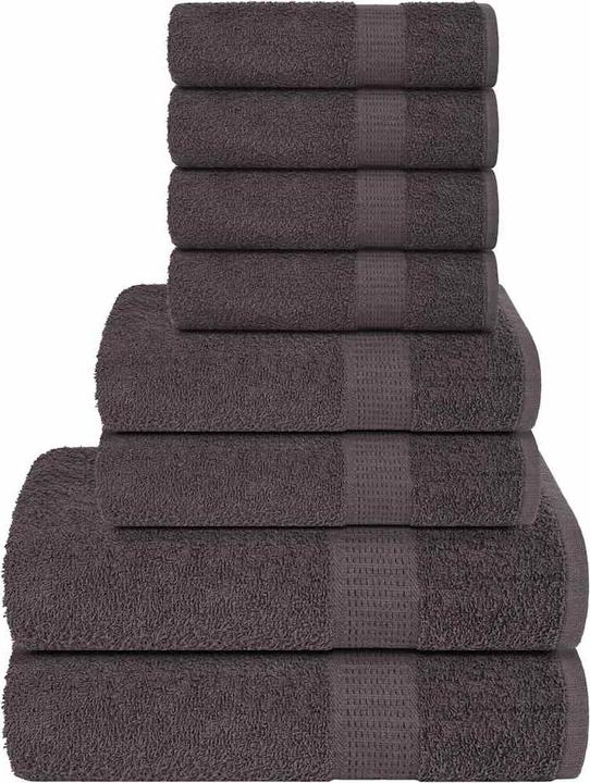 Actual product image VidaXL 8-piece towel set (50 x 100 cm)