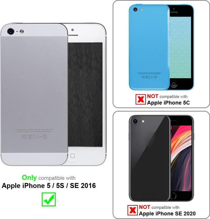 Produktbild Cadorabo Universale Schutzhülle Tasche mit Gürtelclip (Apple iPhone 5)