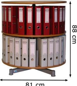 Actual product image Reef RE Rotating column 2 shelves beech ED