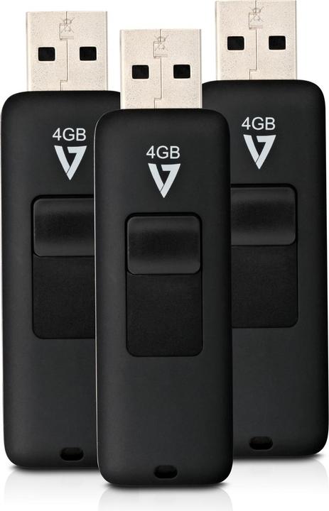 Actual product image V7 VF24GAR-3PK-3E (4 GB, USB-A, USB 2.0)