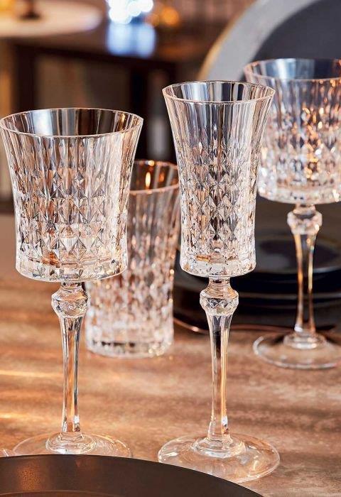 Produktbild Cristal d'Arques Glass Tall 360ml Lady Diamond 6pcs (360 ml)