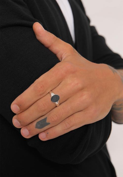 Produktbild Kuzzoi Ring Basic Cool Siegelring Herren Matt 925 Silber (66, 925 Silber)