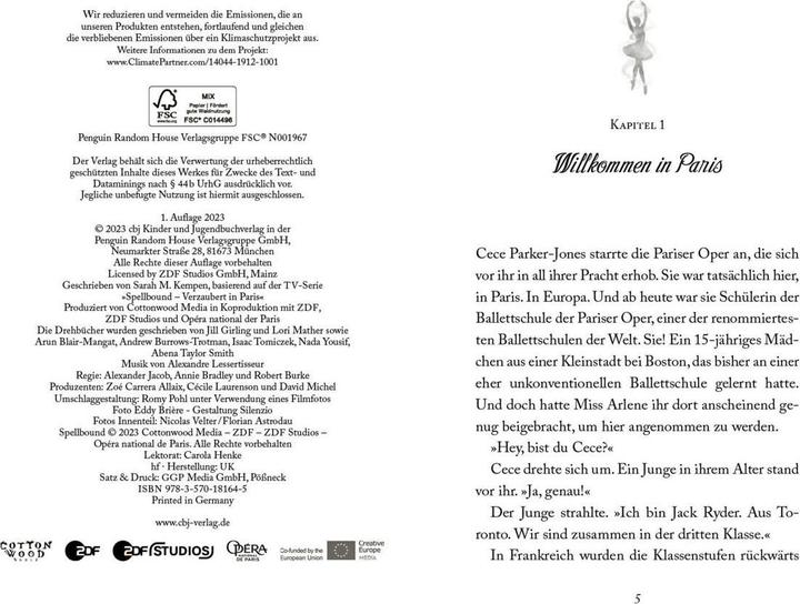 Actual product image Spellbound – Verzaubert in Paris (German, Sarah M. Kempen, 2023)
