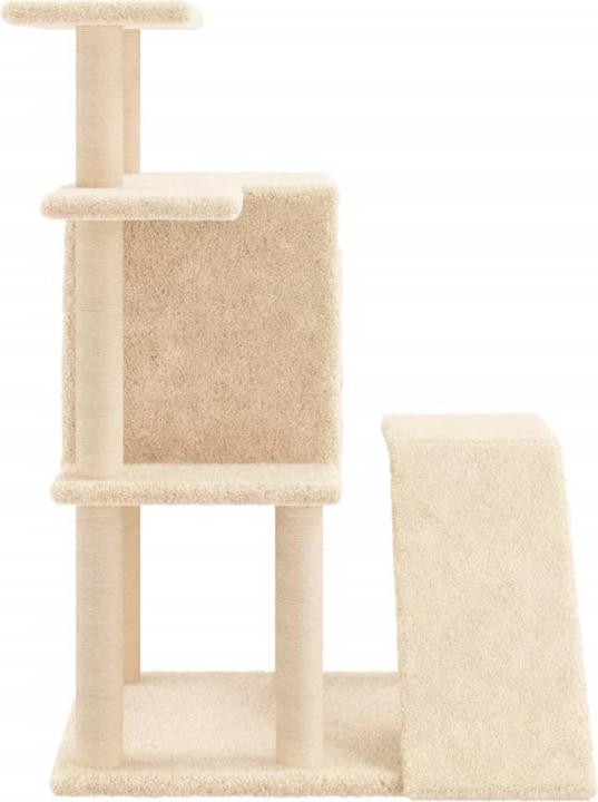 Image du produit VidaXL Kratzbaum mit Sisal-Kratzsäulen Creme 97 cm,Farbe (97 cm, Crème)