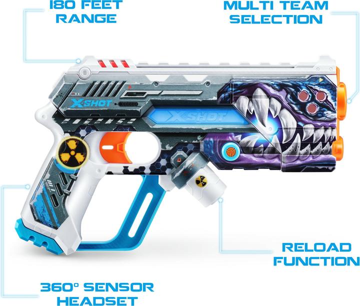 Immagine prodotto Xshot Skins Laser 360° (2 blaster laser e 2 cuffie a infrarossi)