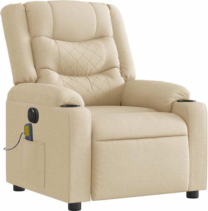 Produktbild VidaXL Massagesessel Elektrisch Creme Stoff