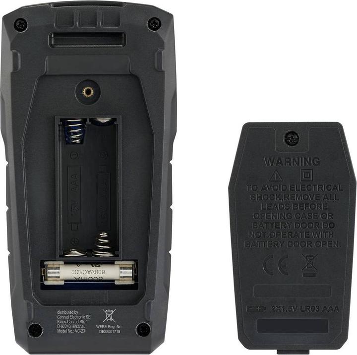 Produktbild Voltcraft VC-23 Hand-Multimeter digital CAT III 600 V Anzeige (Counts): 6000 (CAT III 600V)