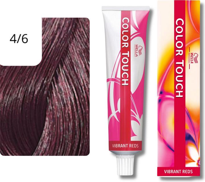 Actual product image Wella Color Touch Vibrant Reds (4/6 medium brown violet)