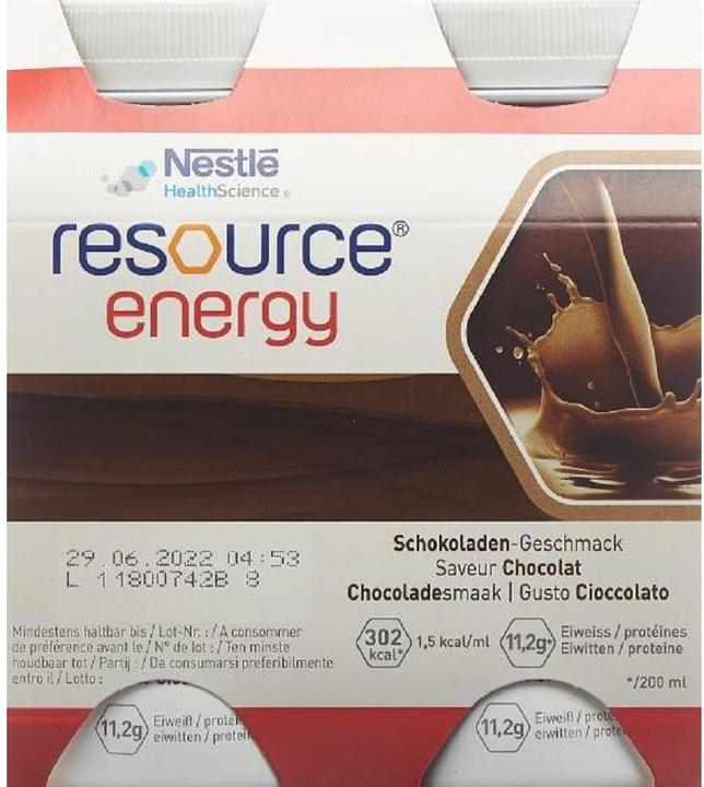 Actual product image Resource Energy Schokolade (Chocolate, 4 pcs., 988 g)