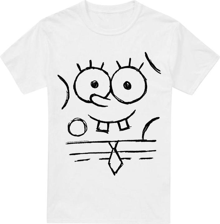 Immagine prodotto Spongebob Squarepants Maglietta Schizzo del Sorriso Uomo (S)