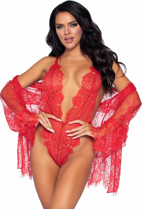 Immagine prodotto Leg Avenue Set corpo e kimono (L)