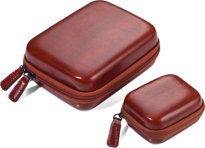Immagine prodotto Troika Custodia per accessori da viaggio Onpack in similpelle marrone