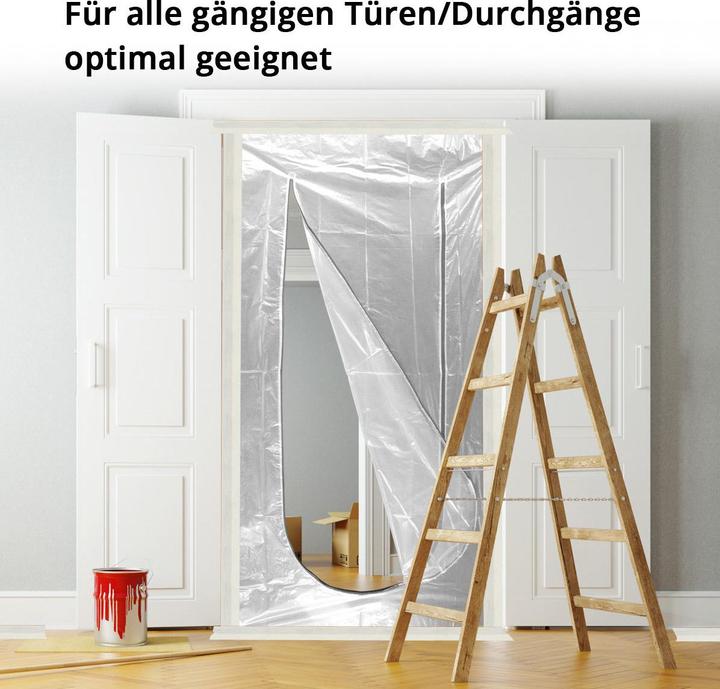 Produktbild Stahlwerk Staubschutztür U-Form Staubtür Schmutzschleuse Staubvorhang (Schutzbrillenkasten)
