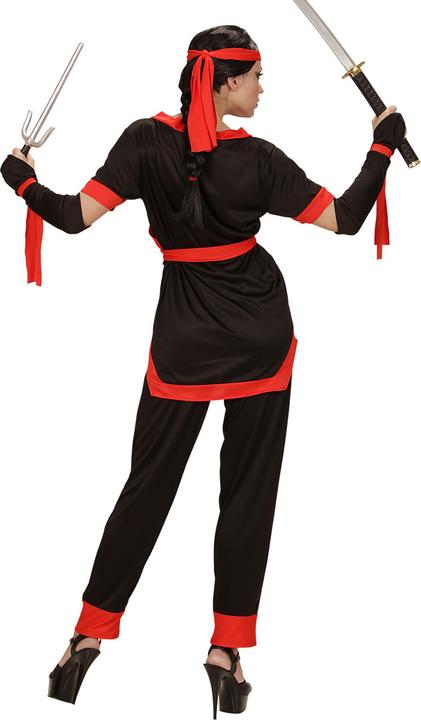 Immagine prodotto Widmann NINJA GIRL (giacca, pantaloni, cintura, guanti senza dita, cordoncini, fascia per capelli), XS (XS)