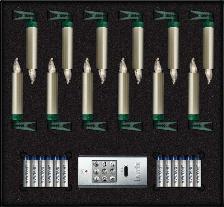 Produktbild Krinner LED Christbaumkerze Superlight Starter-Set (12 x)