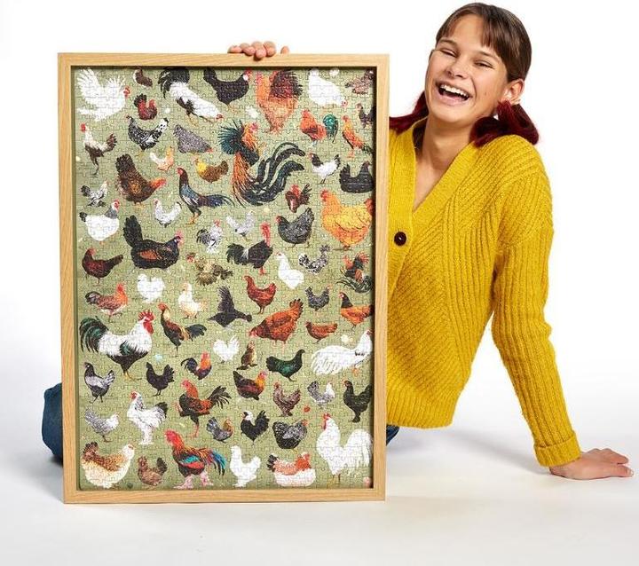 Actual product image Czuczu Puzzle Puzzlove Chickens 1000 pieces (1000 pieces)