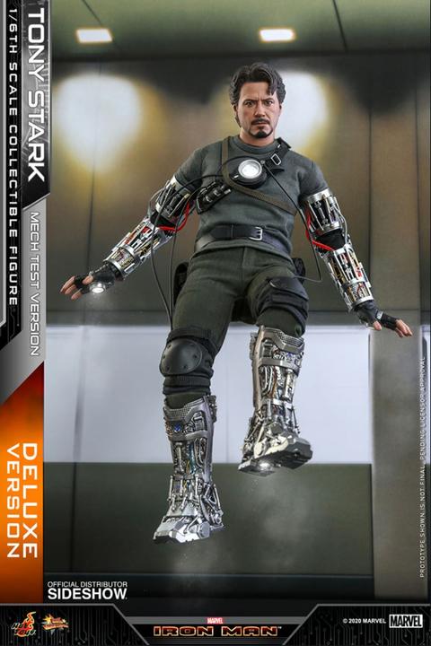 Immagine prodotto Hot Toys Iron Man "Tony Stark - Mech Test - Versione DLX" 1/6 Capolavoro del cinema