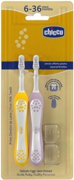 Produktbild Chicco Zahnbürste für 6-36 Monate Lila 2 Stück (2 x)