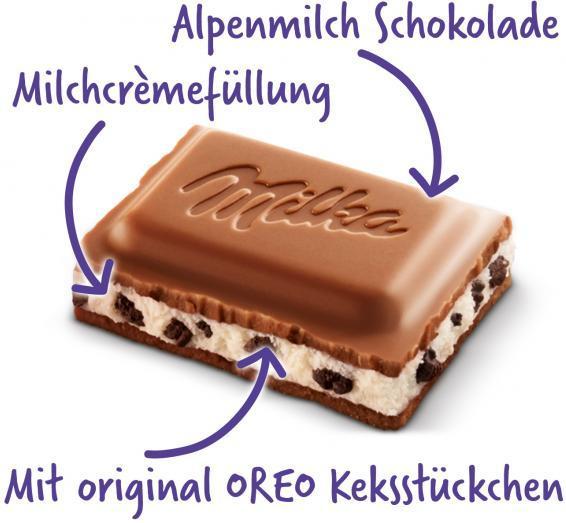 Image du produit Milka Tablette de chocolat Oreo 100 g (100 g)