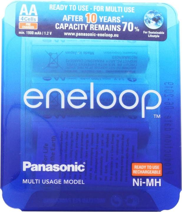 Produktbild Panasonic Akku Mignon HR-3UTG 4er BonusPack mit AccuSafe (4 Stk., AA, 2000 mAh)