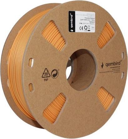 Actual product image Gembird Flashforge PLA-plus filament, "gold" metal color, 1.75 mm, 1kg (PLA+, 1.75 mm, 1240 g, Gold)