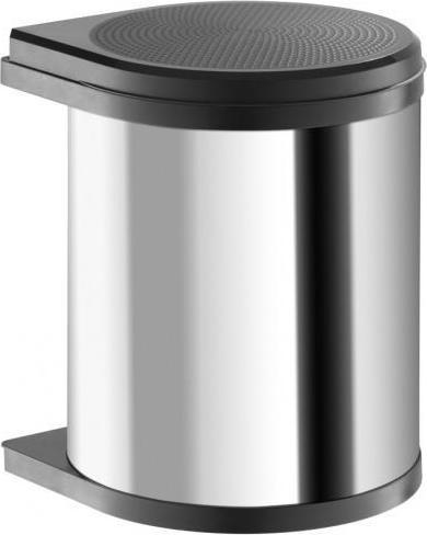 Produktbild Hailo Einbau-Abfallsammler MONO 40/1 12l, Edelstahl/Deckel schwarz (12 l)
