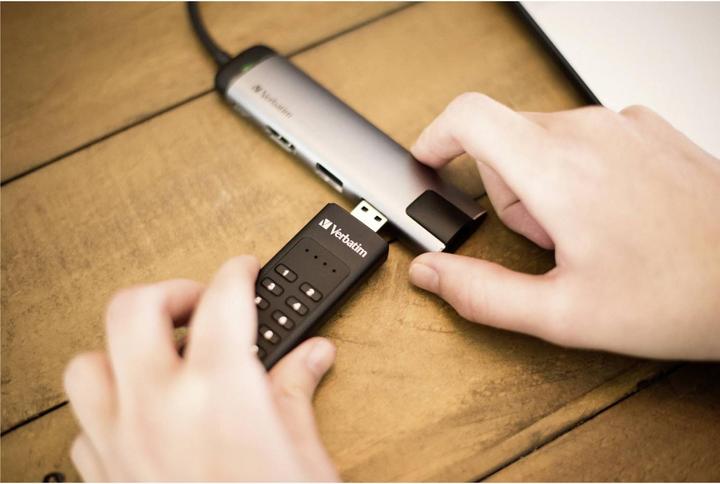 Actual product image Verbatim Keypad Secure 64GB USB 3.0 (64 GB, USB-A, USB 3.1)