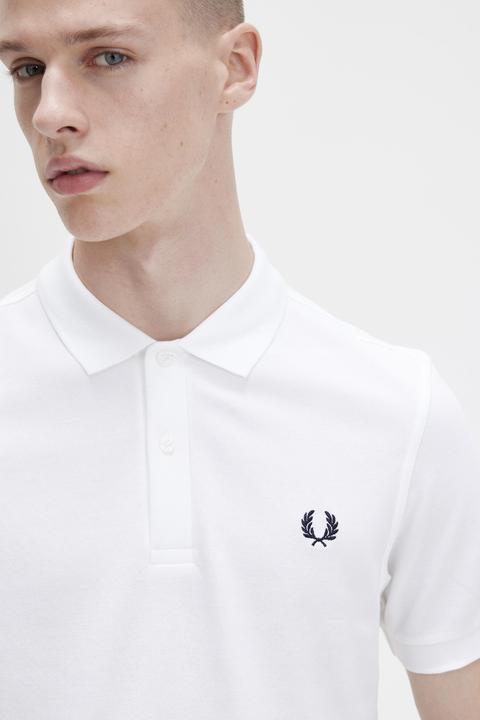 Immagine prodotto Fred Perry Polo a tinta unita bianca (XXL)