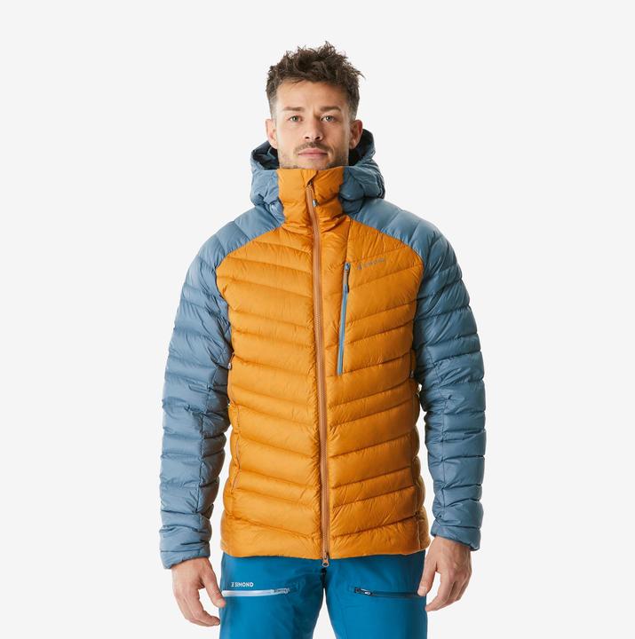 Actual product image Simond Men's mountaineering down jacket Ochre - Grey (XL)