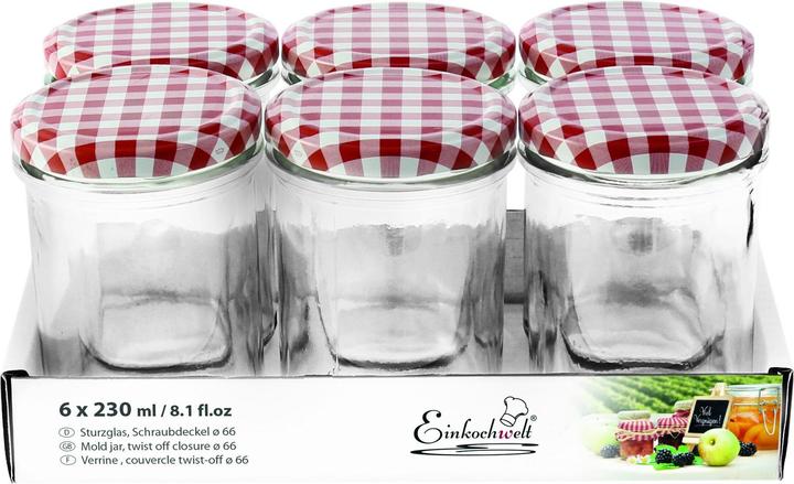 Einkochwelt Pots de conserve (6 pcs, 0.23 l)