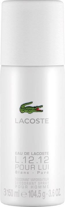 Productafbeelding Lacoste - L.12.12 Blanc Deodorant 150ml Spray (Spuit, 150 ml)
