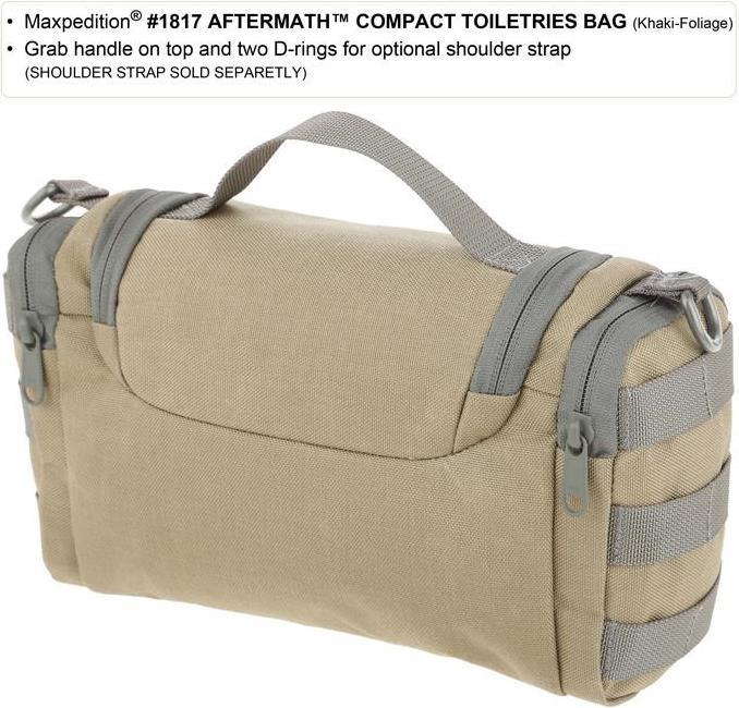 Actual product image Maxpedition AFTERMATH Compact Toiletries Bag