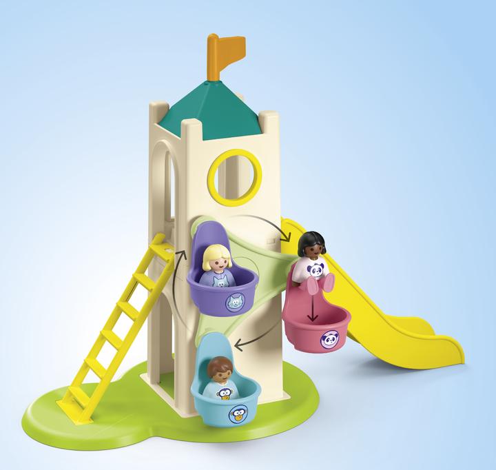 Image du produit Playmobil 1.2.3 : Tour d'expérience avec stand de glace (71703, Playmobil 1.2.3)