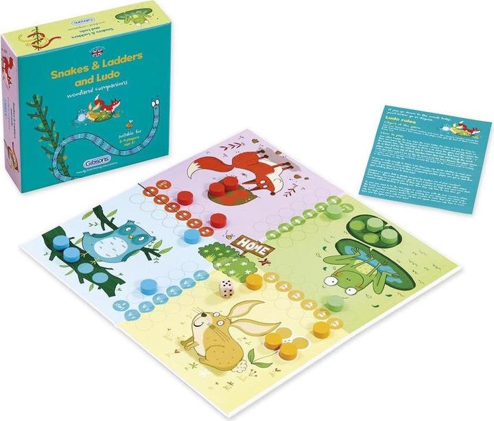 Gibsons G9013 Snakes & Ladders et Ludo (Anglais)