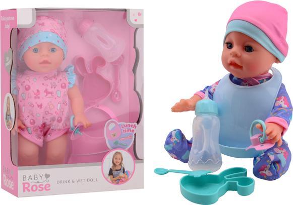 Image du produit Baby Rose Bébé poupée Drink and Pee, 30 cm