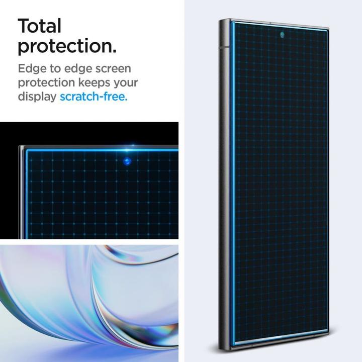 Actual product image Spigen Galaxy S24 Ultra Glass Screen Protector EZ Fit GLAS.tR Privacy 2PCS (2 Piece, Samsung Galaxy S24 Ultra)