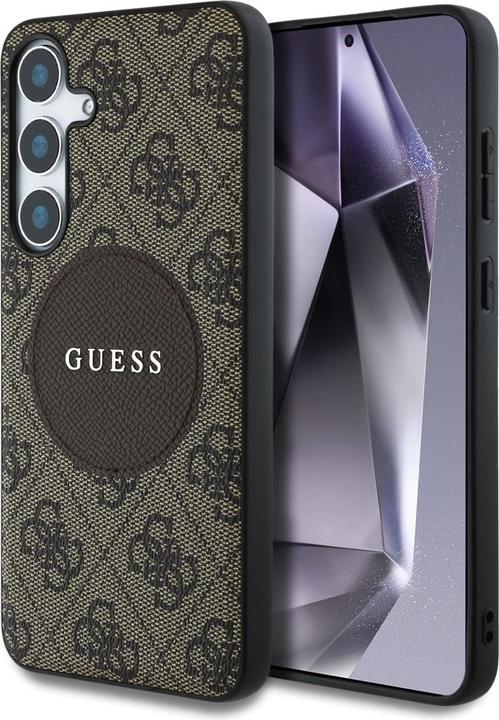 Produktbild Guess Etui 4G Round Patch Classic Logo MagSafe do Samsung Galaxy S25 Plus brÄ zowy (Samsung Galaxy S25+)