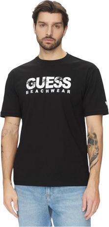 Guess Herren T-Shirt Logo Tee Schwarz