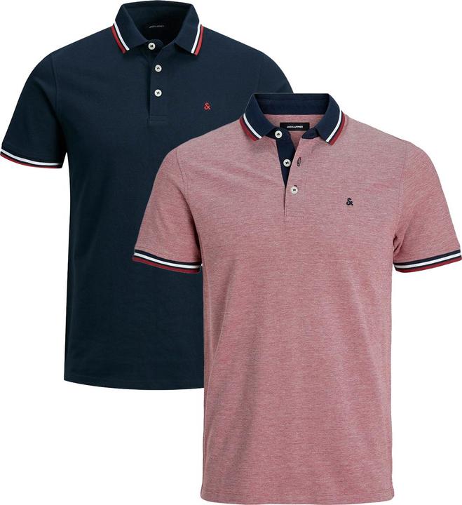 Produktbild Jack & Jones 2er Pack Paulos - Slim Fit Poloshirt (L)