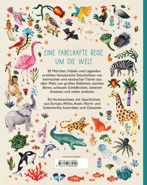 Actual product image Ravensburger Tiergeschichten rund um die Welt (German, Angela McAllister, 2020)
