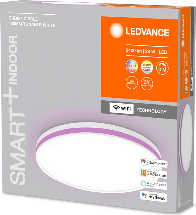Immagine prodotto Ledvance Smart+ Orbis Circle bianco 46 cm Nero 36W 1500 lum TW+RGB (2400 lm)