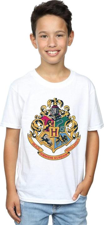 Actual product image Boys Hogwarts Crest Gold Ink T-Shirt (140, 146)